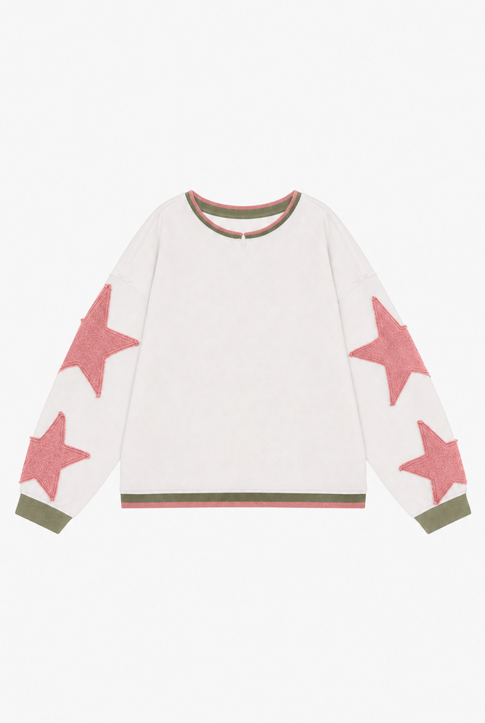 Oversized Star Crewneck flat-lay