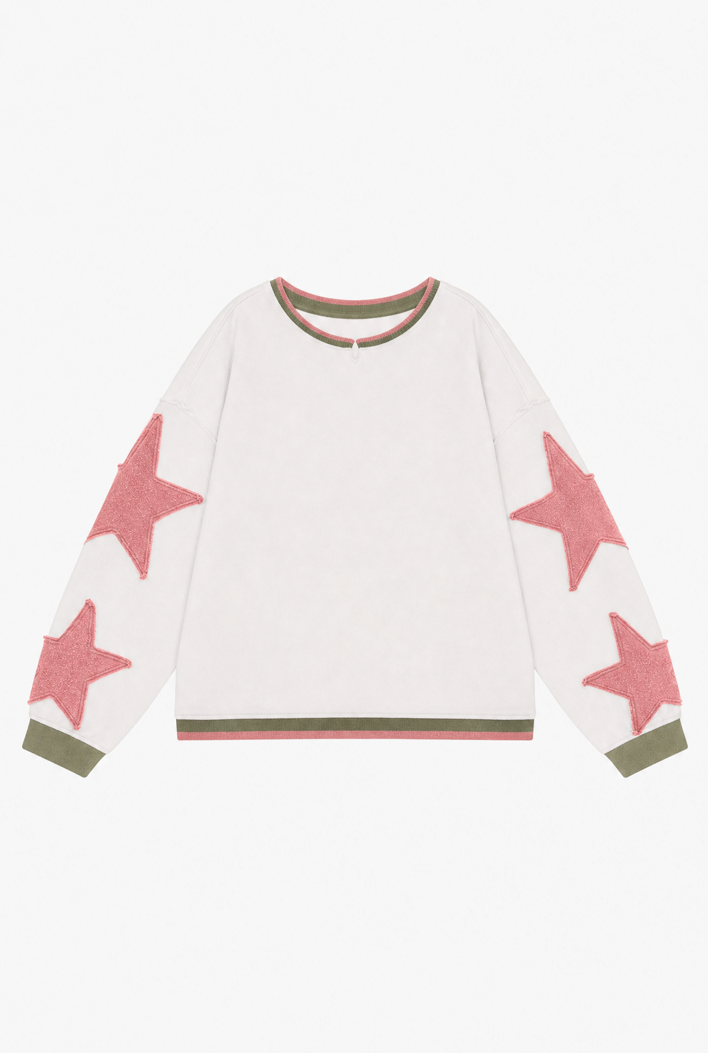 Oversized Star Crewneck flat-lay
