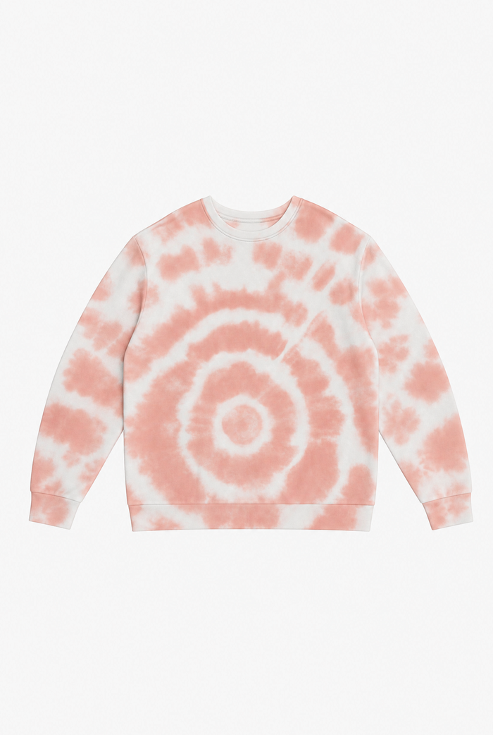 Peach Tie-Dye Vibe flat-lay