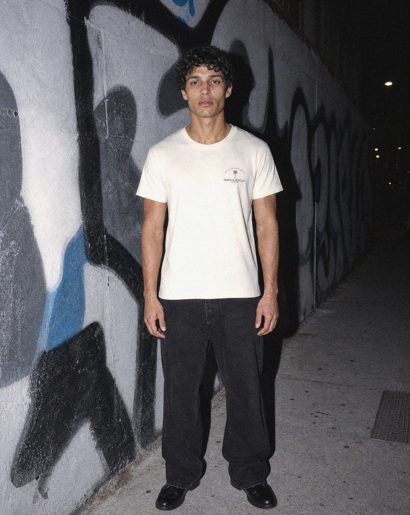 BLNKA editorial - Perfect Palm Faded Tee