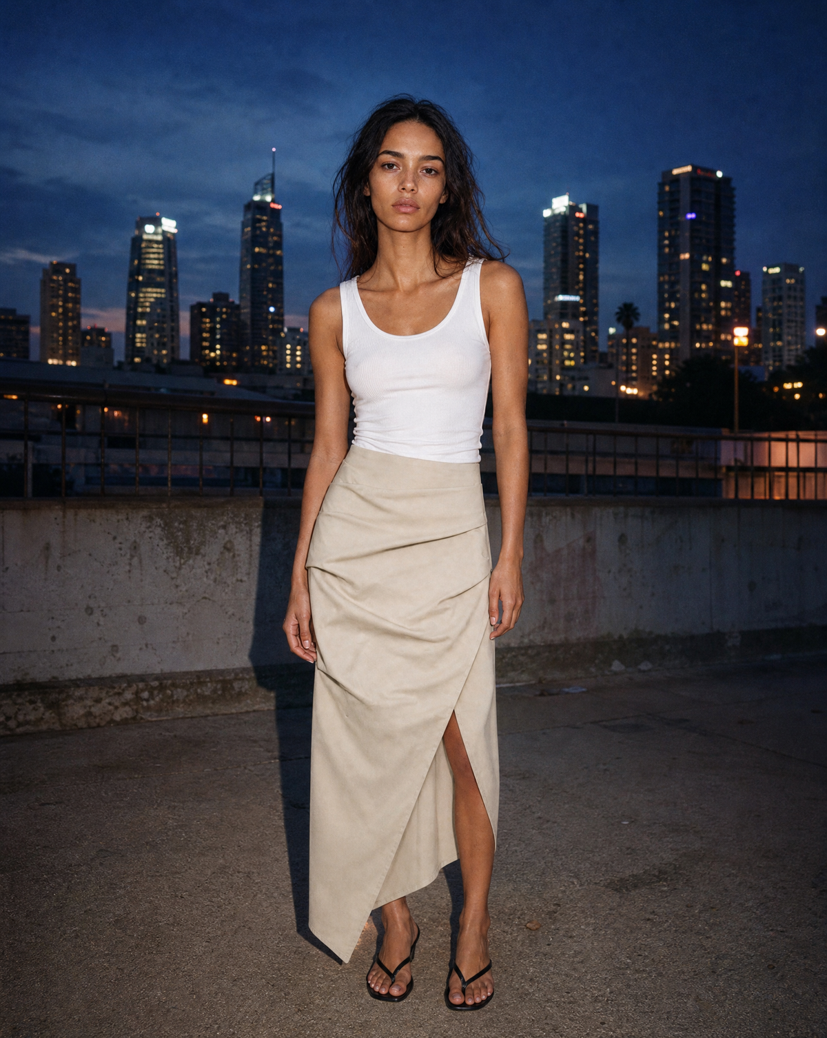 Pleatline Skirt — female model editorial shot by Sulta Studios