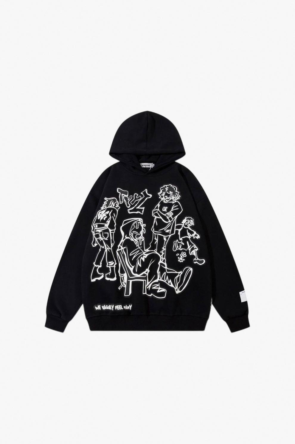 POOPMOOM Graphic Hoodie flat-lay