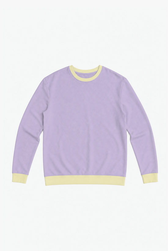 Purple Fog Sweatshirt — purple tropical print sweatshirt by Sulta Studios