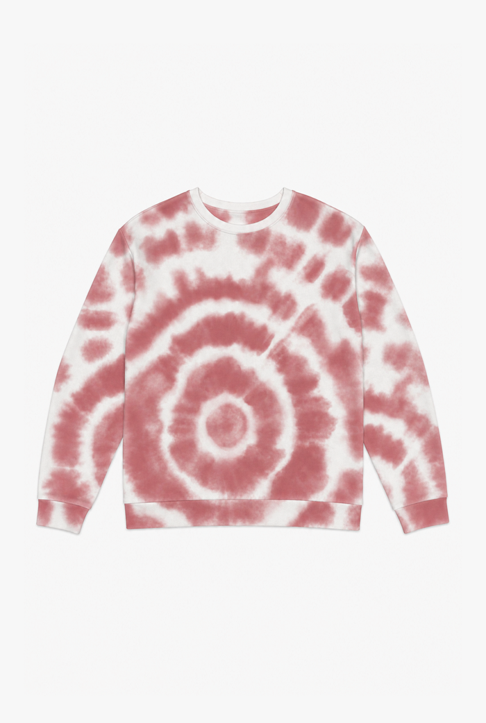 Red Tie Dye Vibe flat-lay