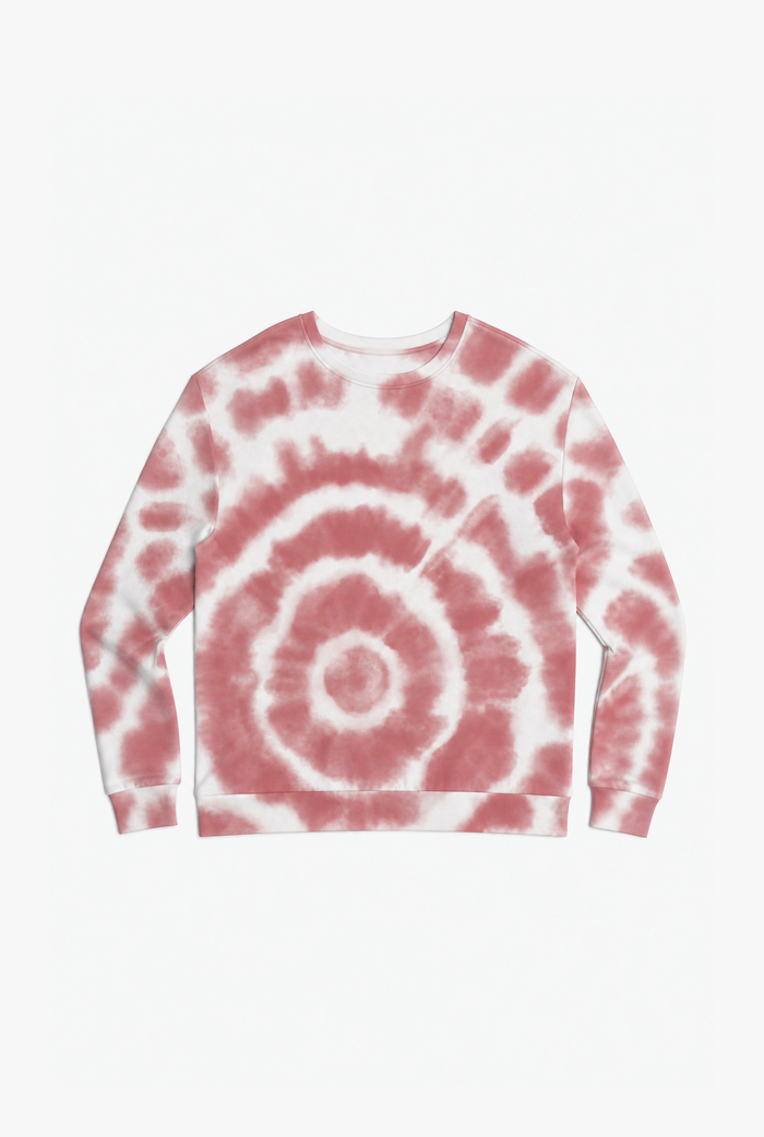 Red Tie-Dye Vibe flat-lay