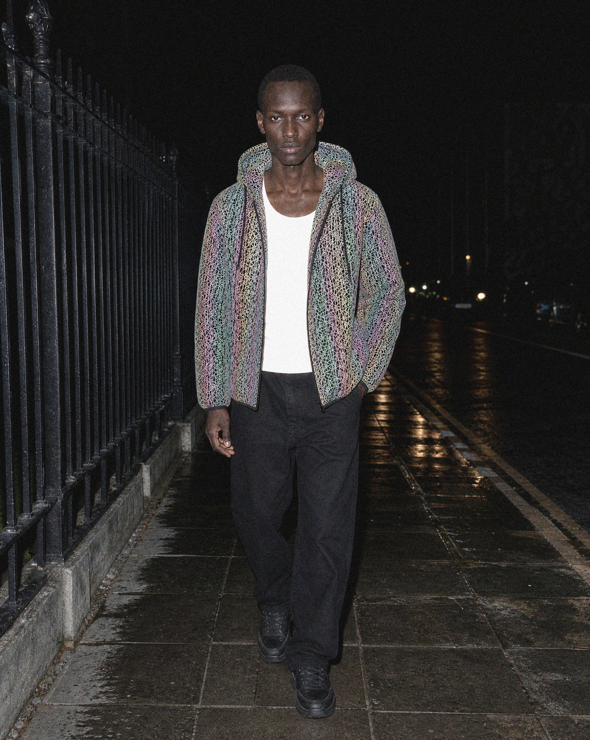 Reflective Field Jacket — army green field jacket, streetwear outerwear by Sulta Studios