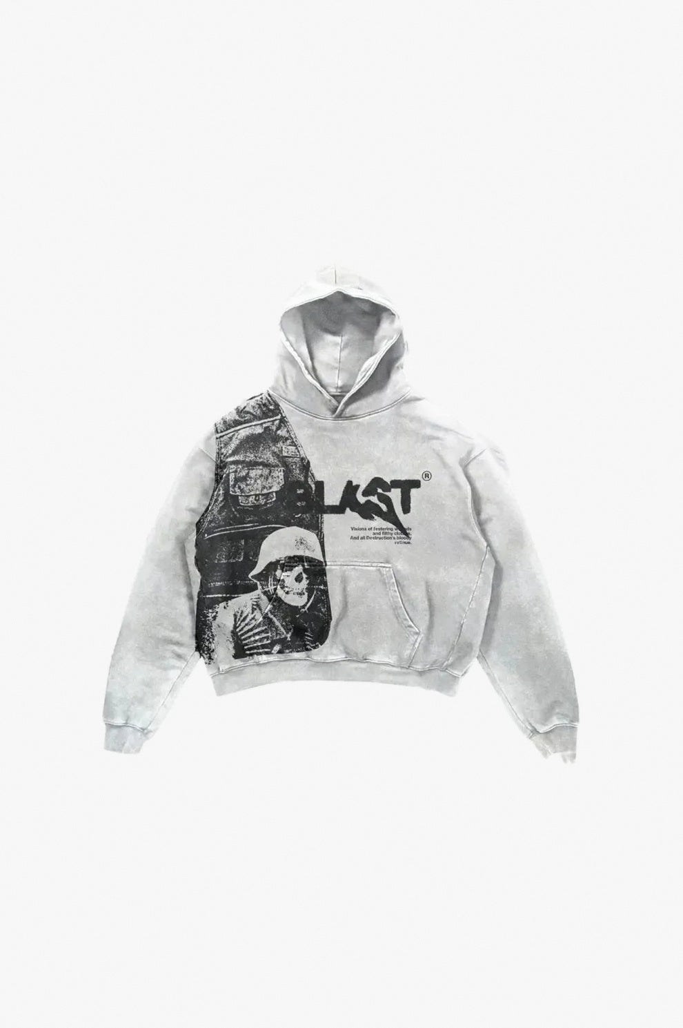 Retro Hooded Coat flat-lay