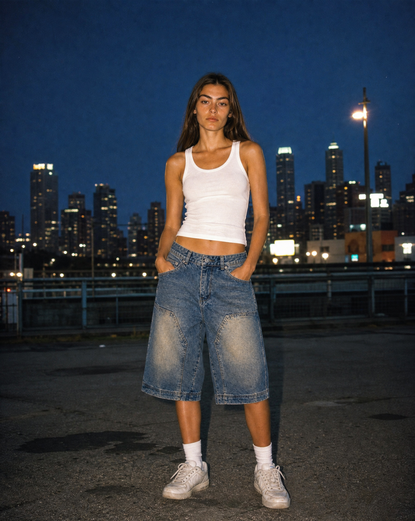 Riptide Jorts — female model editorial shot by Sulta Studios