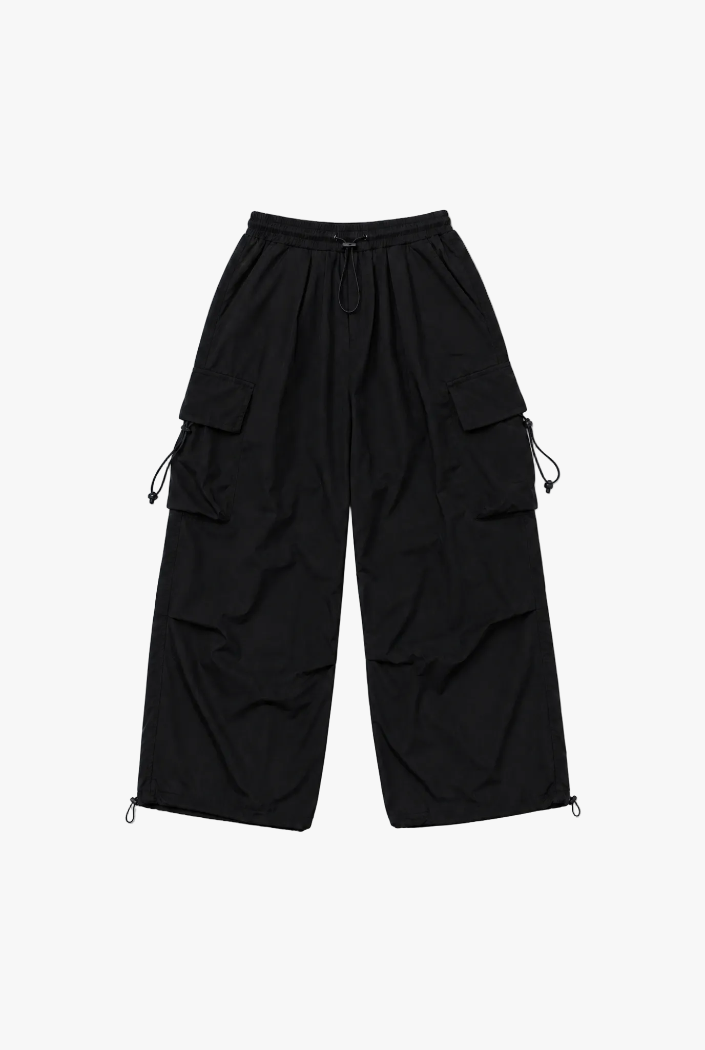 Salvage Cargo — black y2k vintage womens cargo pants flat lay by Sulta Studios