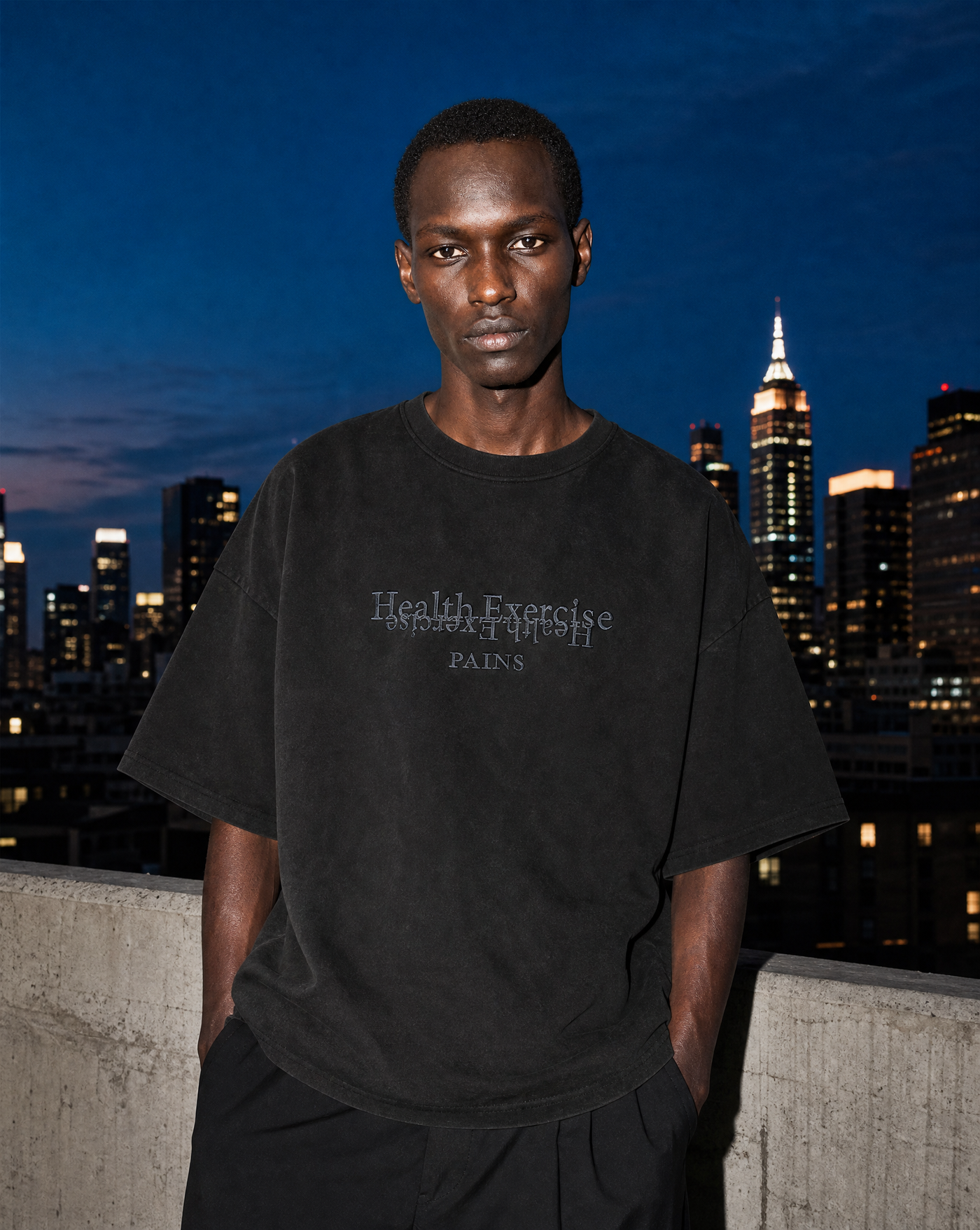 Signature Suede Tee — male model editorial shot by Sulta Studios
