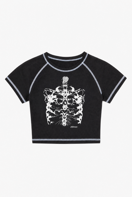 Skull Girl Tee flat-lay
