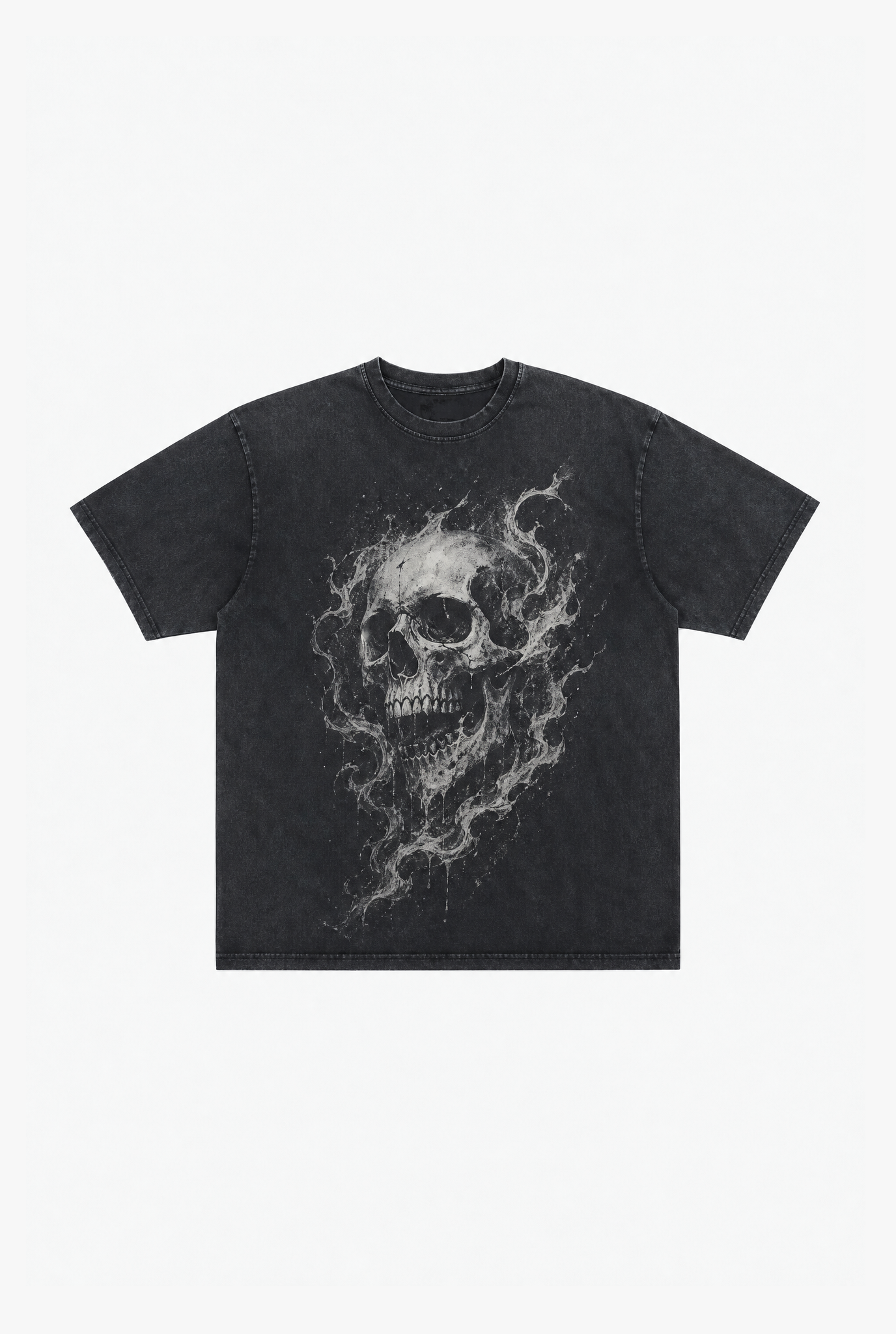Skull Graphic Tee flat-lay