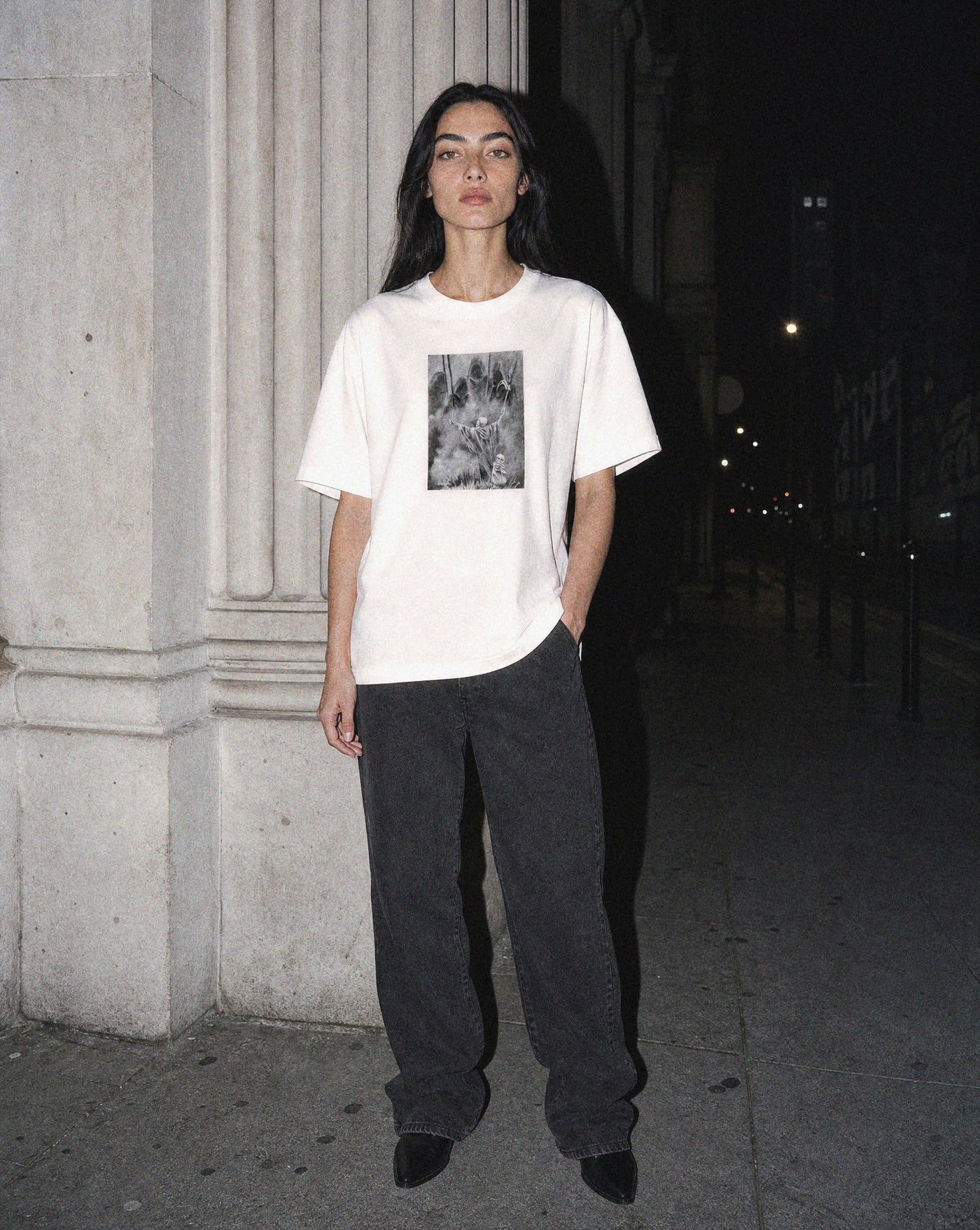 Skull Graphic Tee — Blnka Kollective