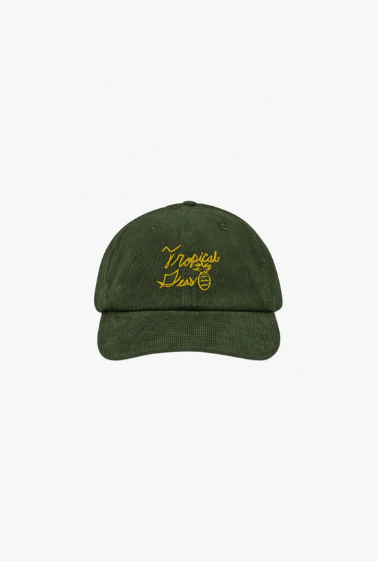 Sloppy Pineapple Corduroy Hat — black camel corduroy hat, accessories by Sulta Studios