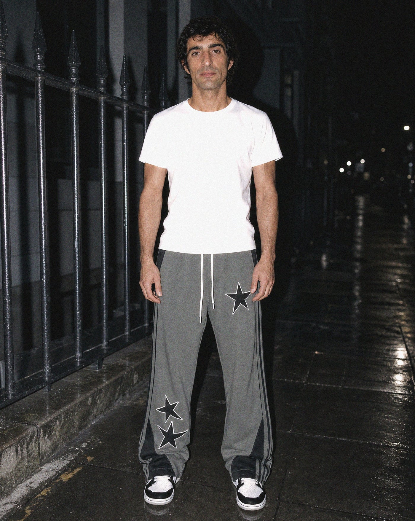BLNKA editorial - Star Track Pants