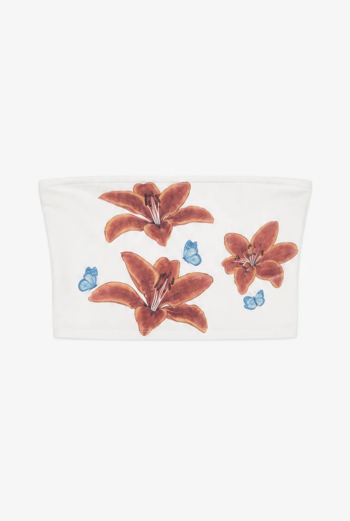 Hothouse floral bandeau top