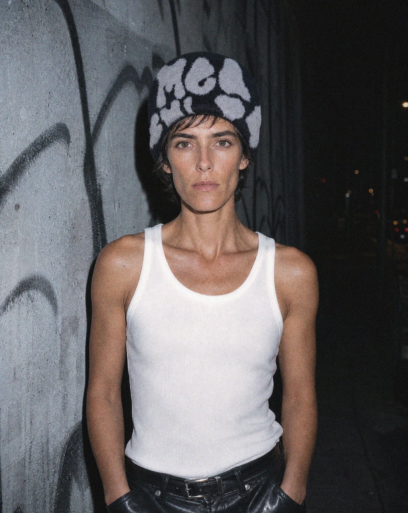 BLNKA editorial - Static Beanie