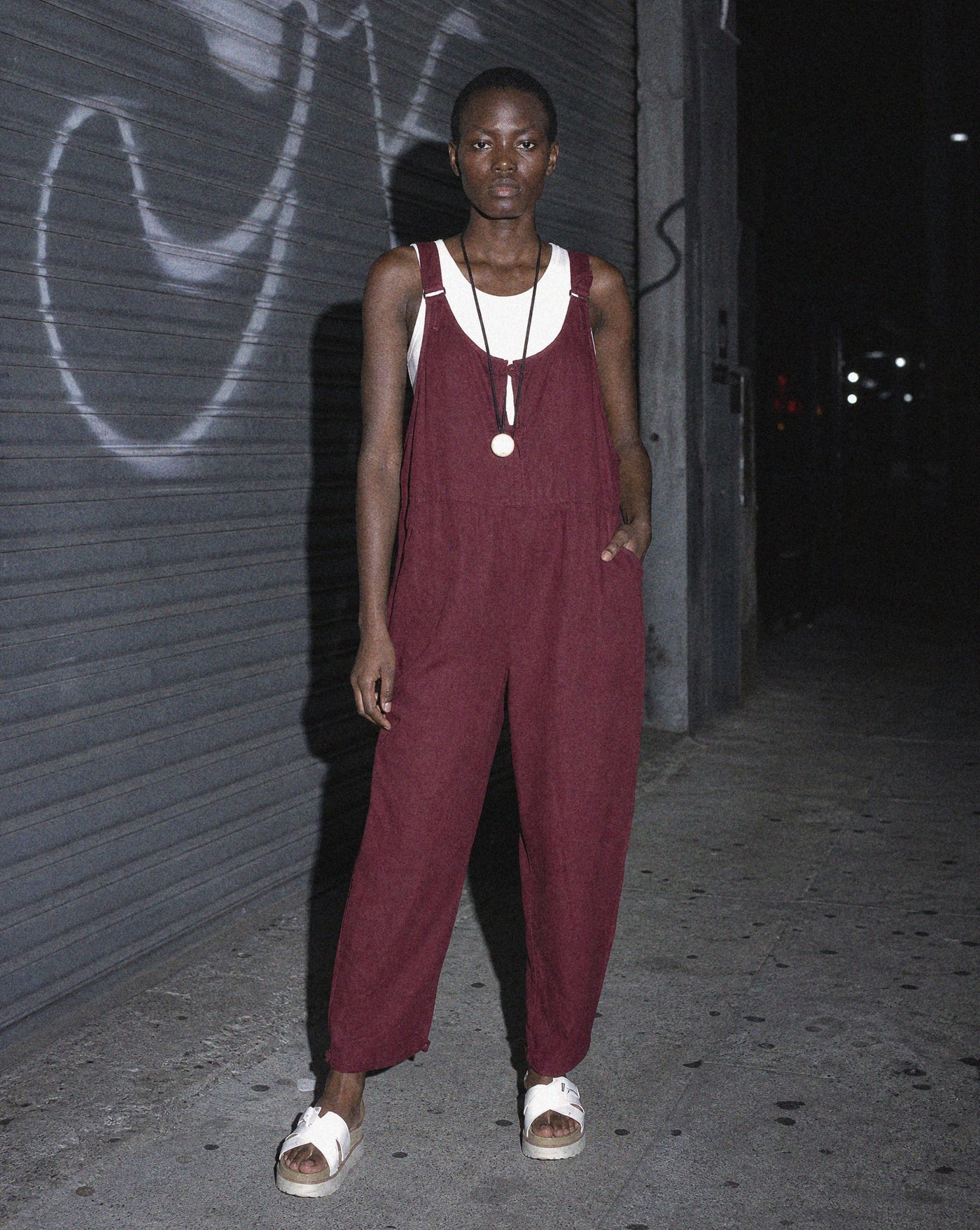 BLNKA editorial - Studio Dungarees