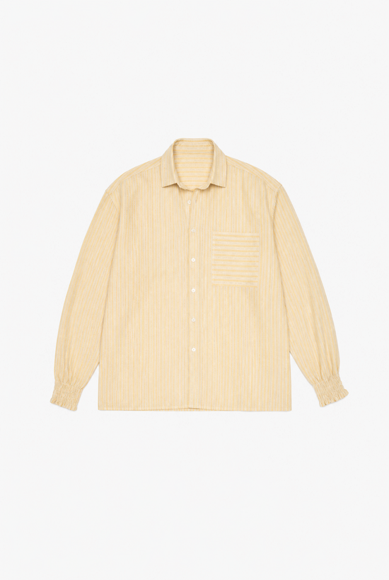 Sunroom Stripe Shirt — women's yellow striped shirt by Sulta Studios