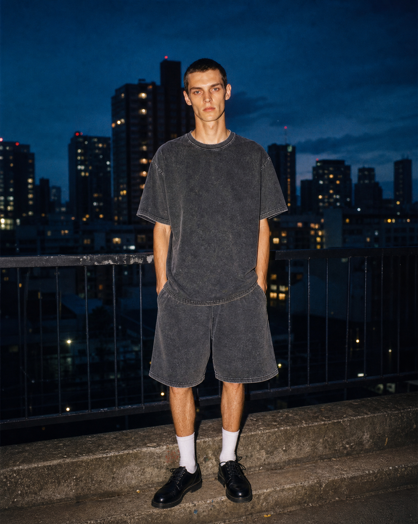 Triple Feature Tee Set — male model editorial shot by Sulta Studios