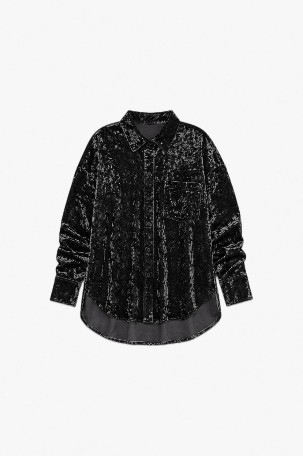 Velvet Button Shirt flat-lay