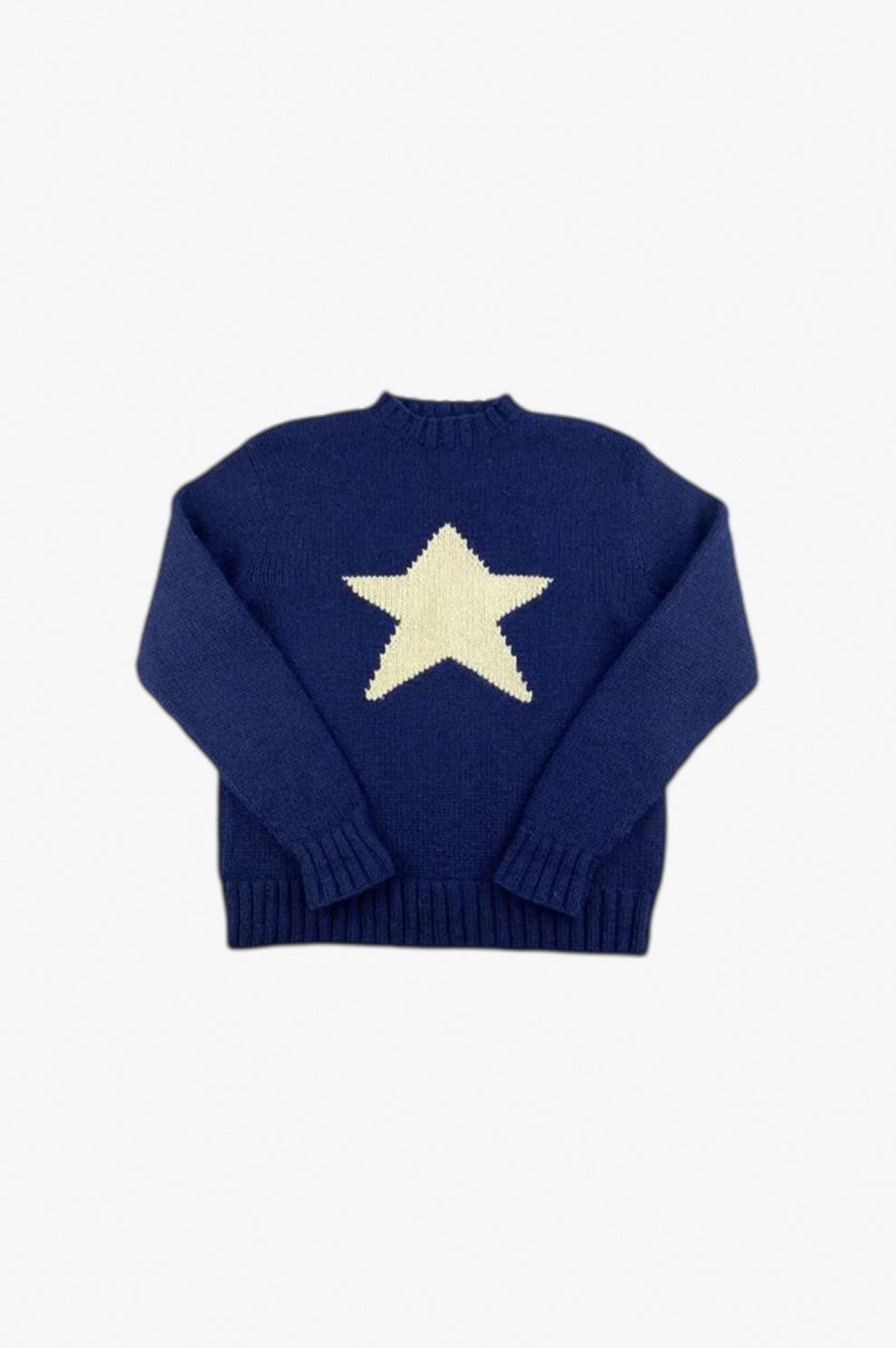 Vintage Star Knit Sweater flat-lay