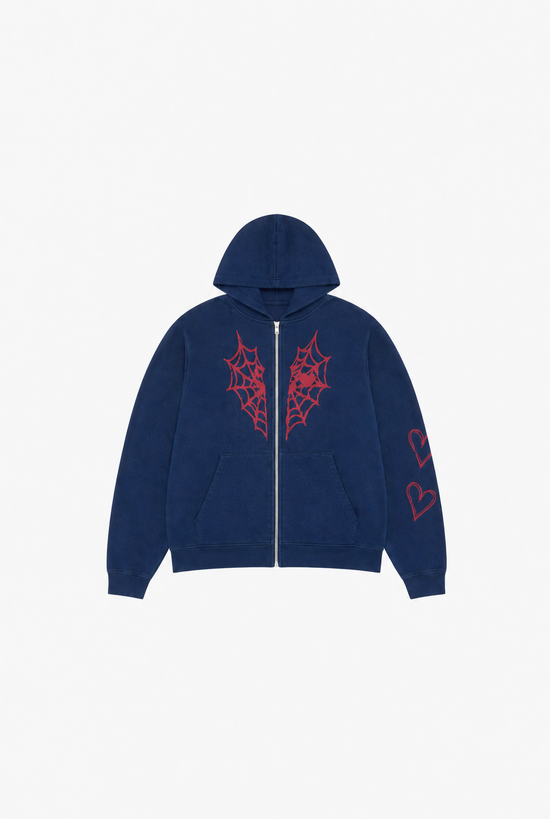 Webbed Zip Hoodie flat-lay