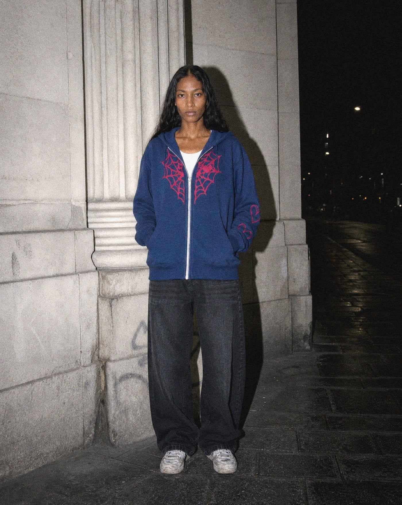 Webbed Zip Hoodie — Blnka Kollective