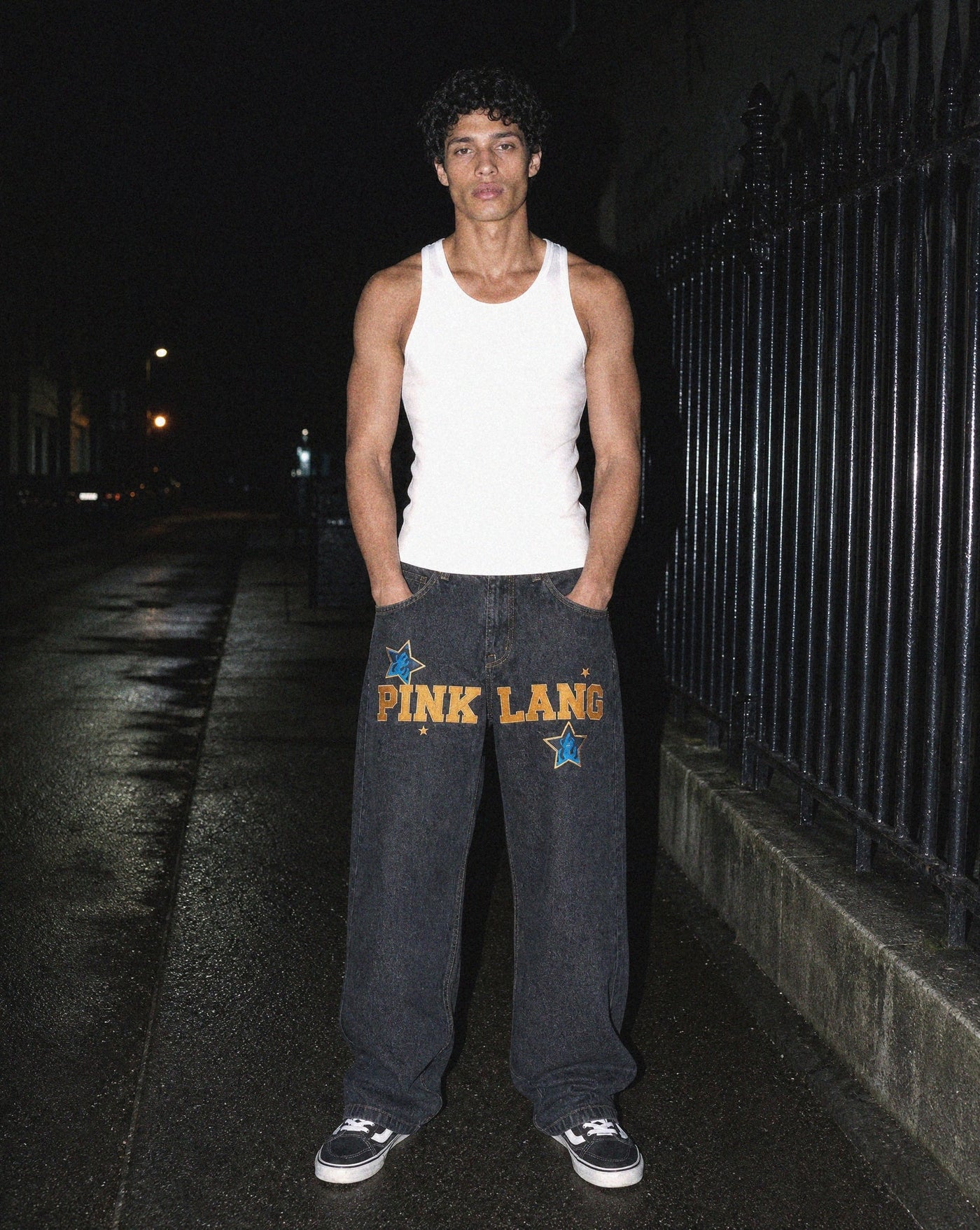 Wide Leg Black Denim — Blnka Kollective
