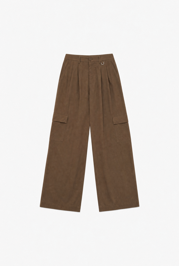 Wide Leg Cargo Pants flat-lay
