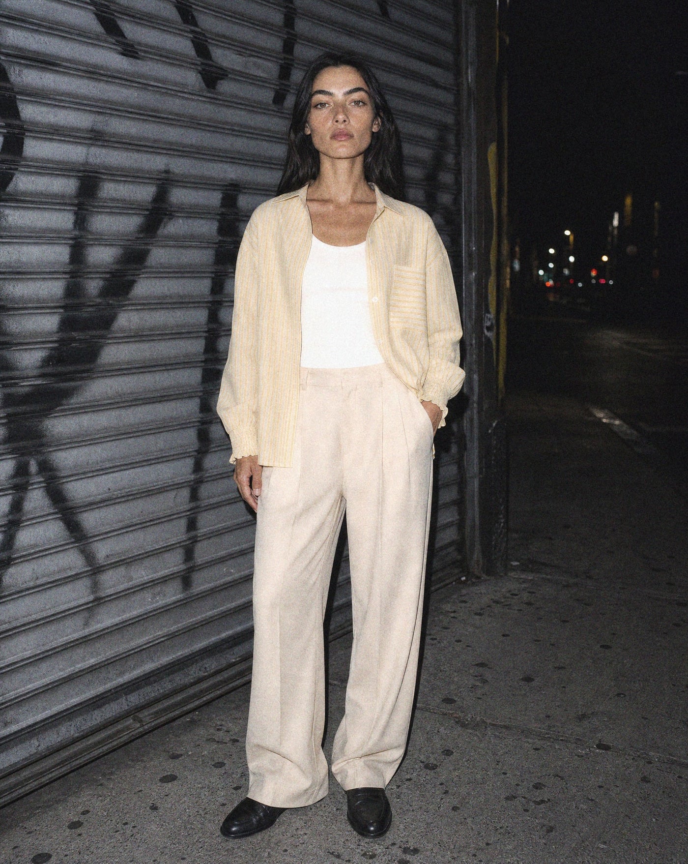 Yellow Stripe Shirt — Blnka Kollective